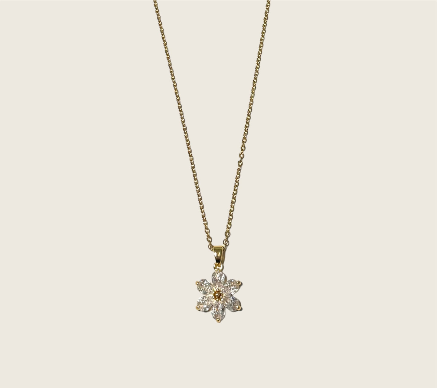 Crystal Flower Necklace