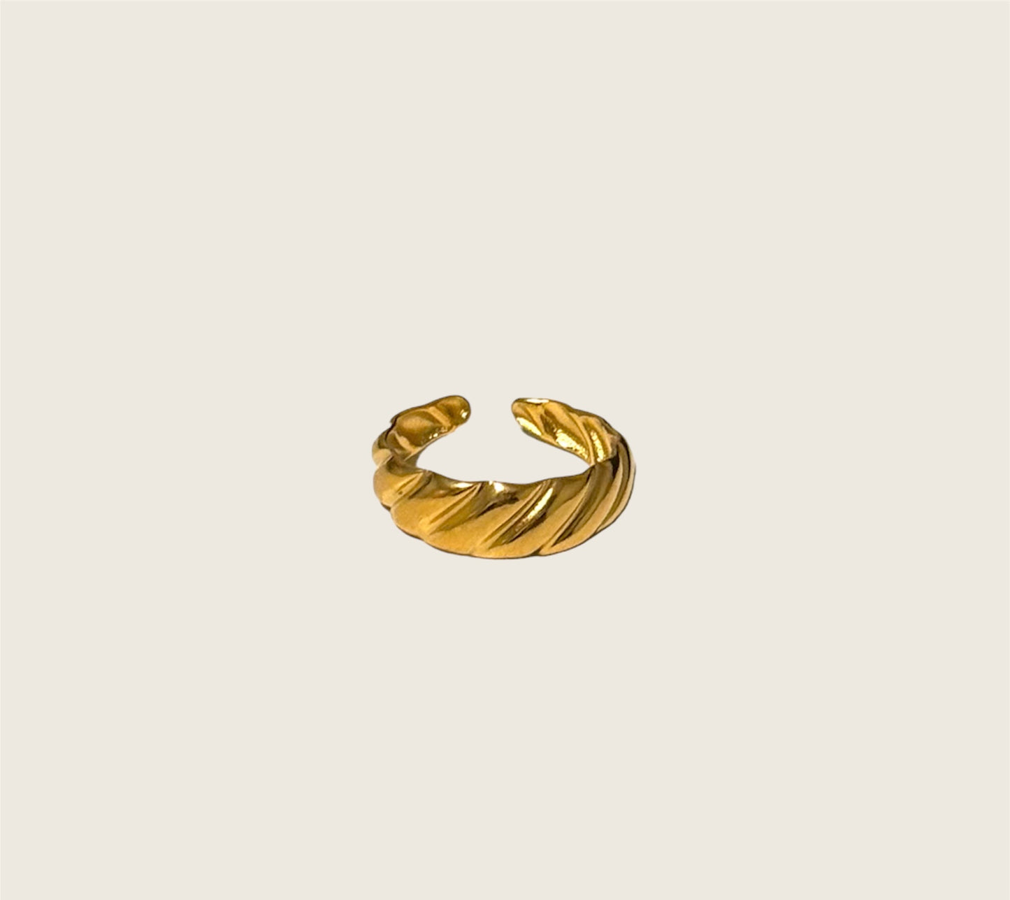 Gold Ripples Ring