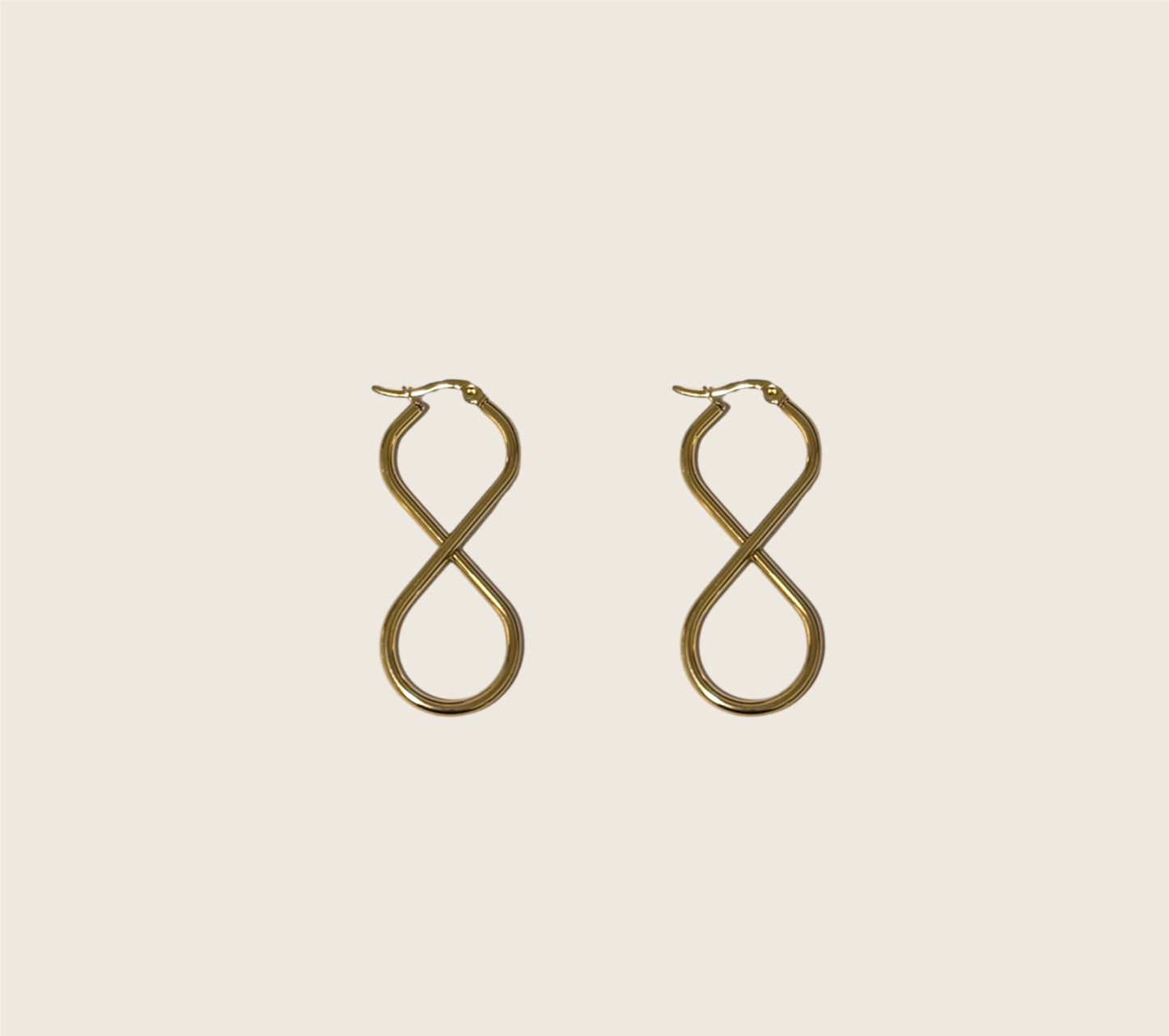 Gold Infinity Hoops