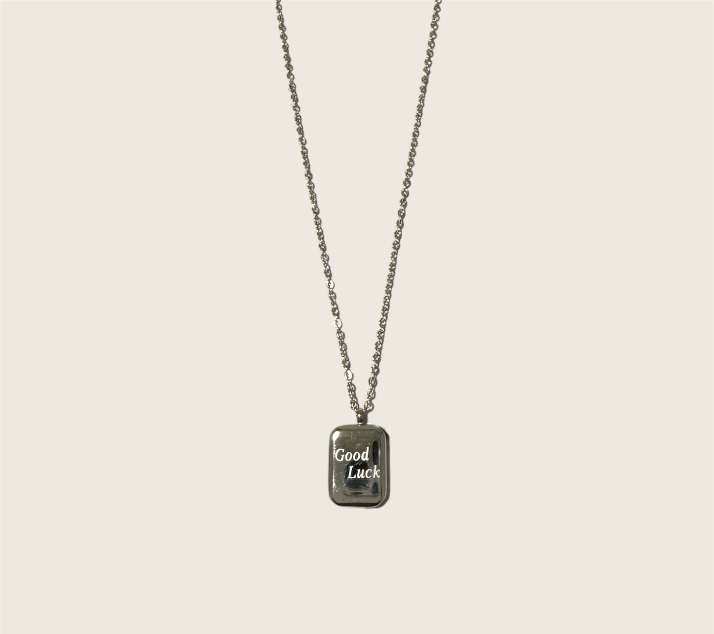 Silver Good Luck Necklace